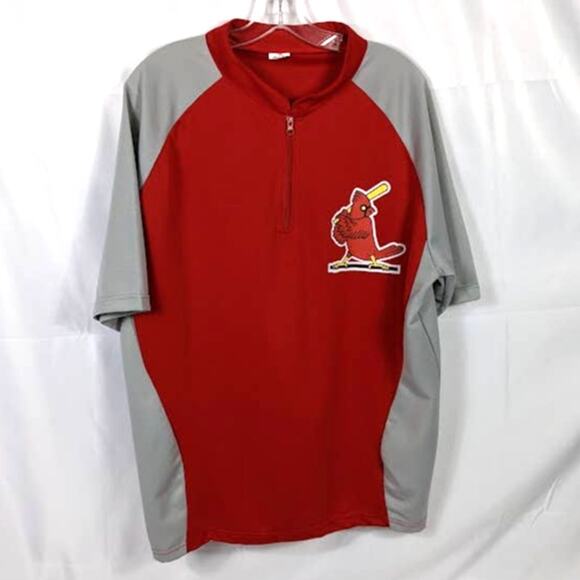 St Louis Cardinals XL 1/4 Zip Pullover MLB Cards - Picture 1 of 6